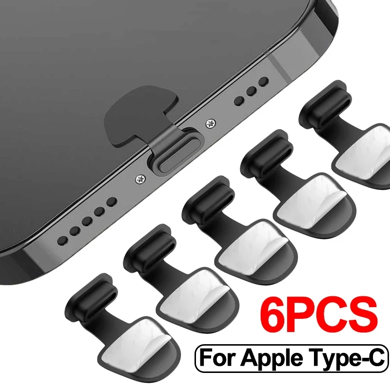 Usb C Cable - 1/4/6Pcs Charging Port Anti-Dust Dirt Plug
