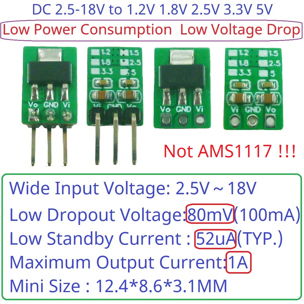 Esp32 Step Down Buck - Tiny Out 1A 1.2V 1.8V 2.5V