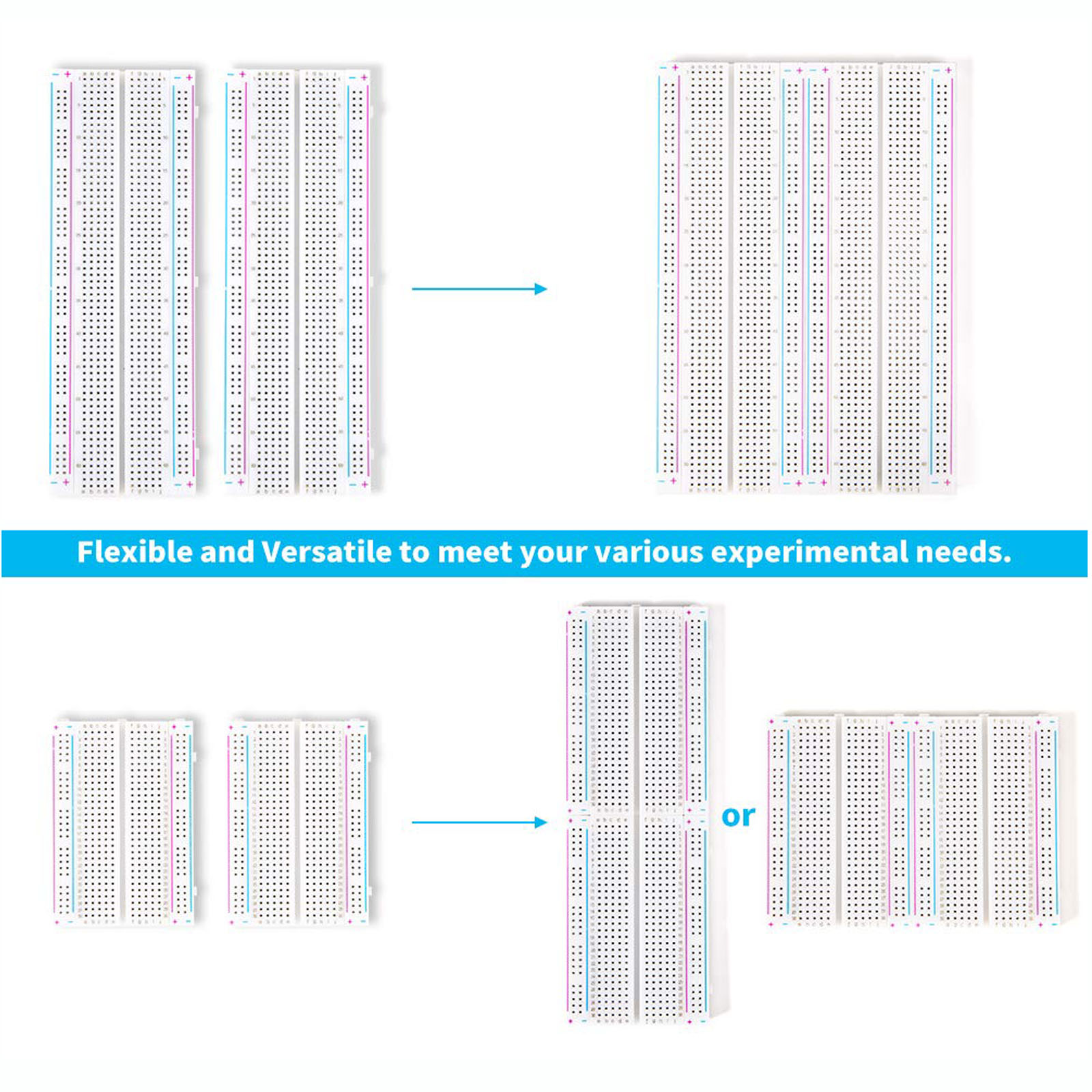 4pcs 400/830 Points Breadboard - Breadboard 400 Point 评论和价格