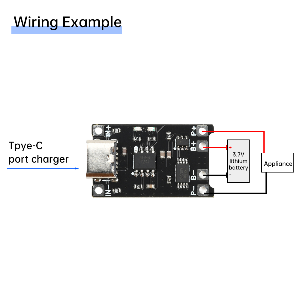 5pcs Type C DC 4-8V TP4056 Li- - Li Ion Charger Module 评论和价格