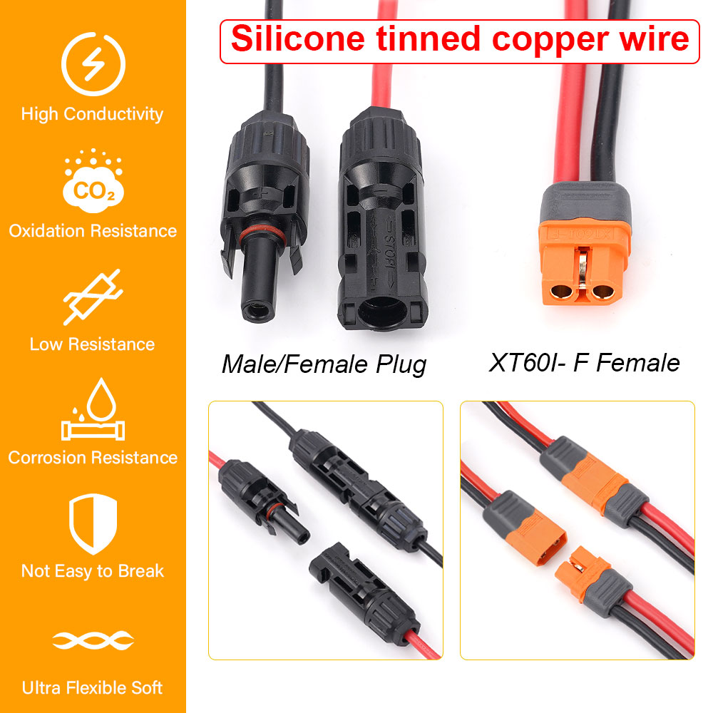 1/2/3M Solar Connector to XT60 - Ipex Connector 评论和价格