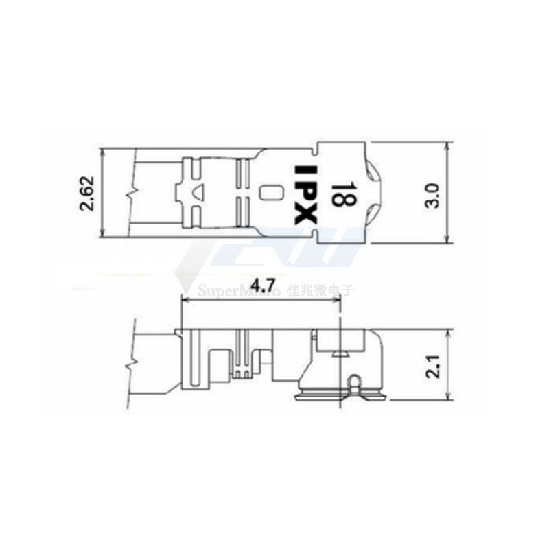 RF U.FL/IPX IPX1 UFL to RP-SMA - Ipex Connector 评论和价格