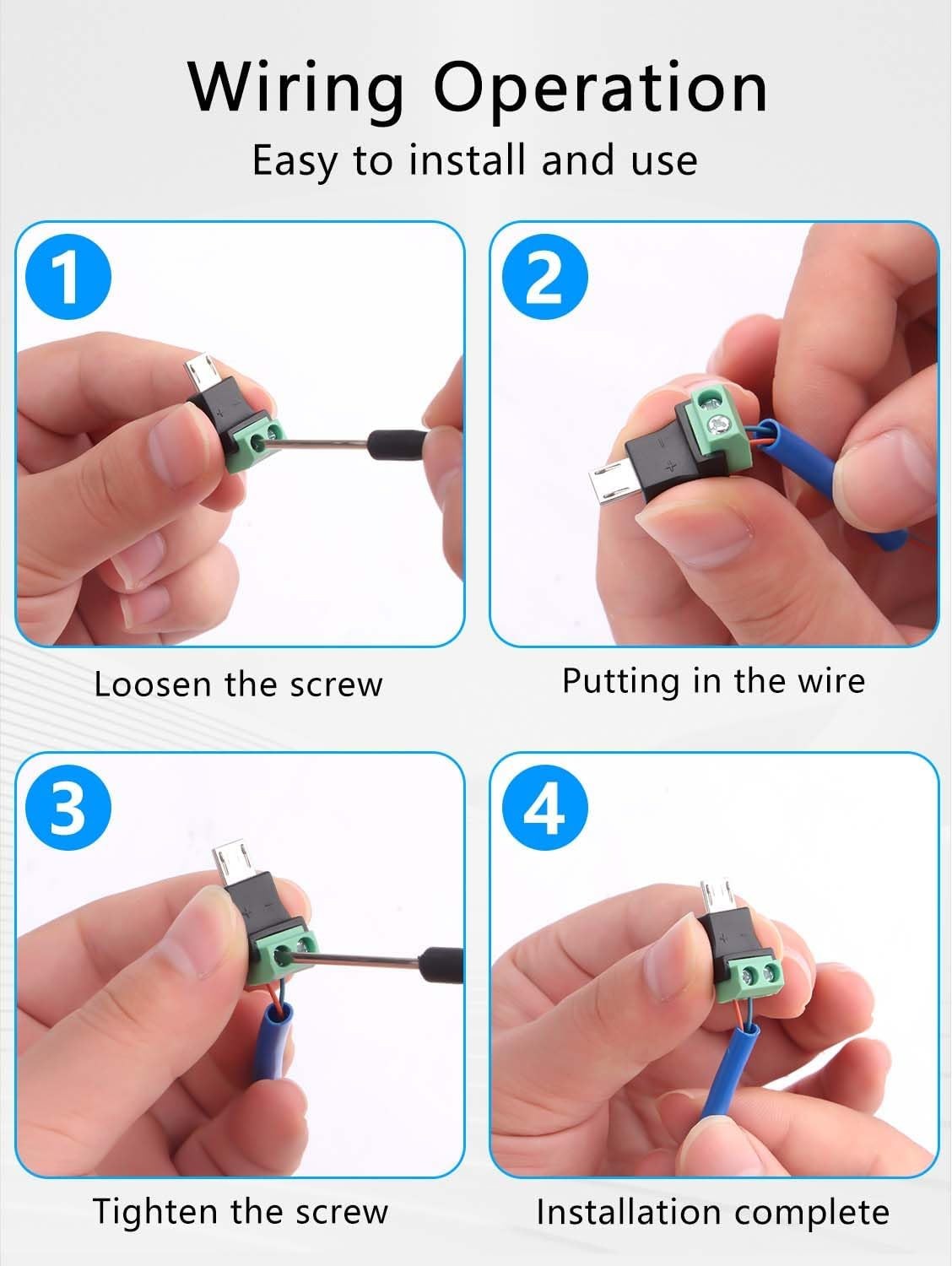 5PCS 2-Pin Screw Terminal to M - Screw Terminal Block 评论和价格
