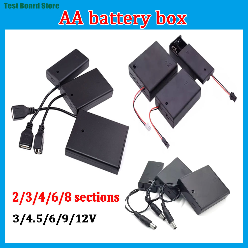 1pcs AA Battery Holder/Box In  - Jumper Wire Kit 评论和价格