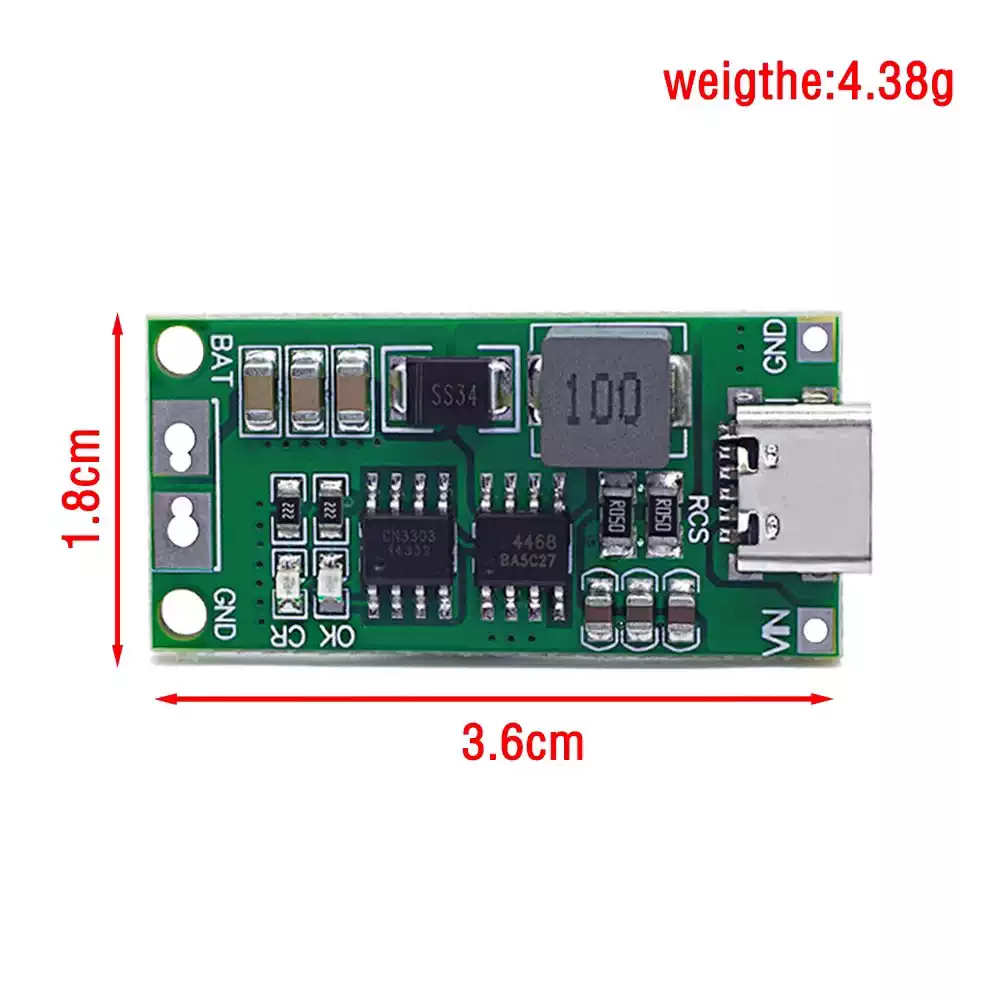 Type-C To 8.4V 12.6V 16.8V Lit - Li Ion Charger Module 评论和价格