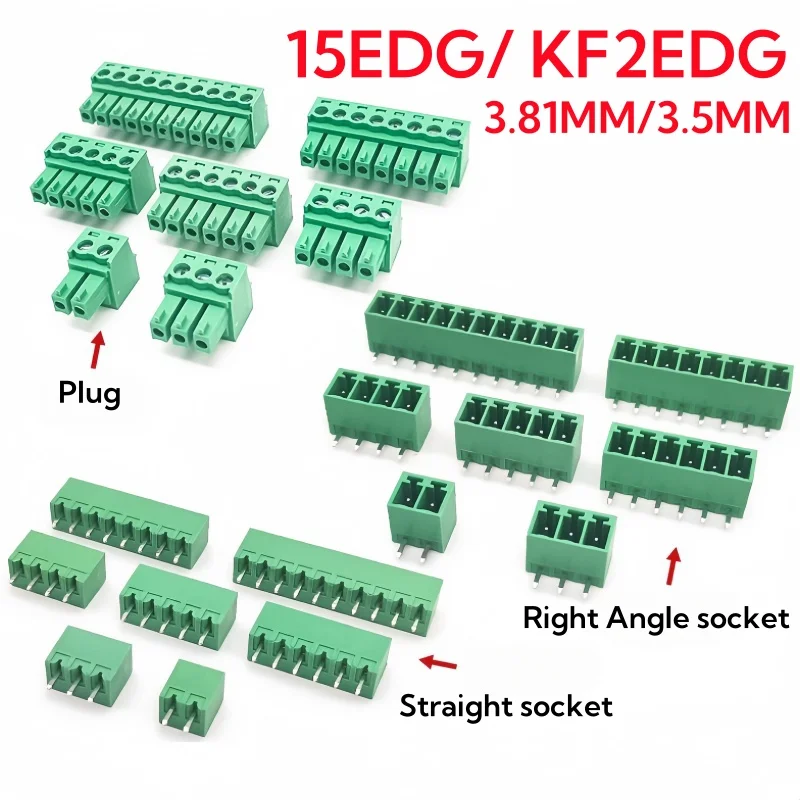 15EDG 3.81MM 3.5MM KF2EDG PCB  - Screw Terminal Block 评论和价格
