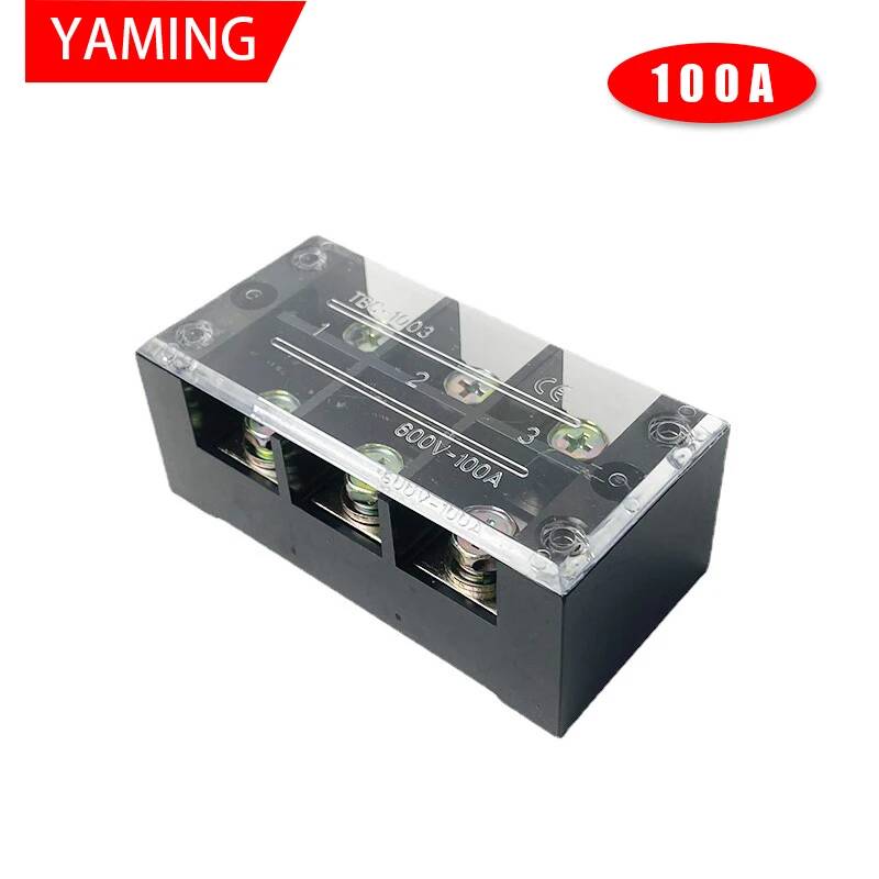 2pcs TBC-1003 100A 3P 600V 6 S - Screw Terminal Block 评论和价格