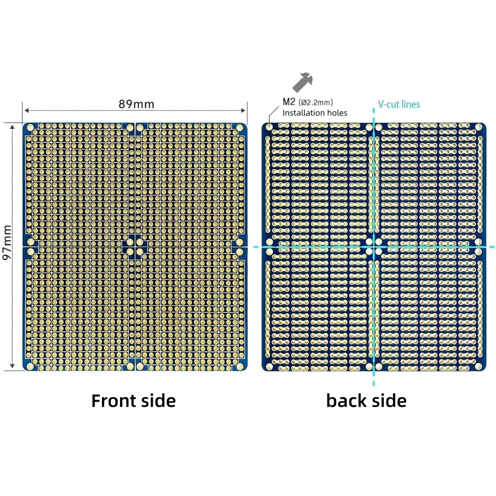 4-in-1 Snap PCB Board 89x97mm  - Perfboard 评论和价格