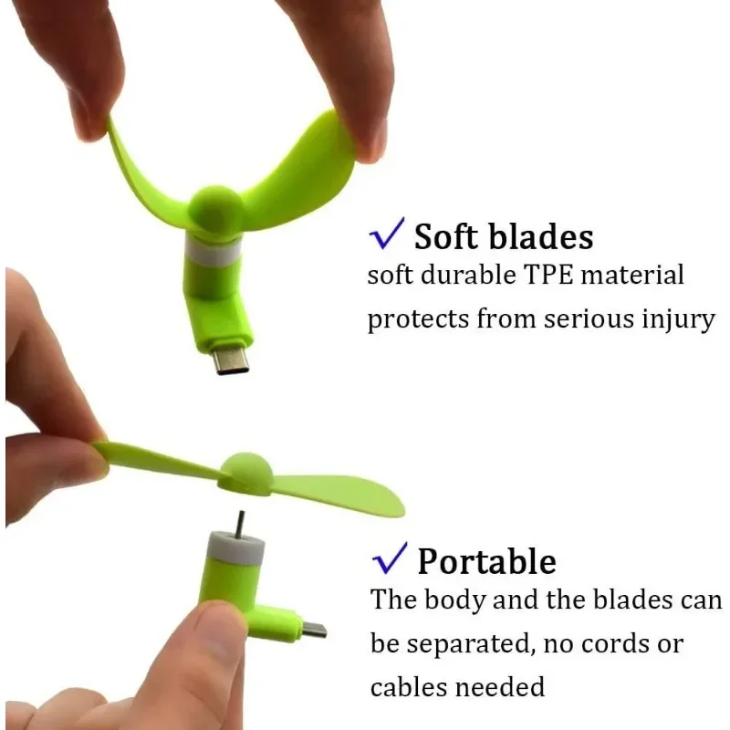Type-C Mini Portable Micro Fan - Micro Usb Cable 评论和价格