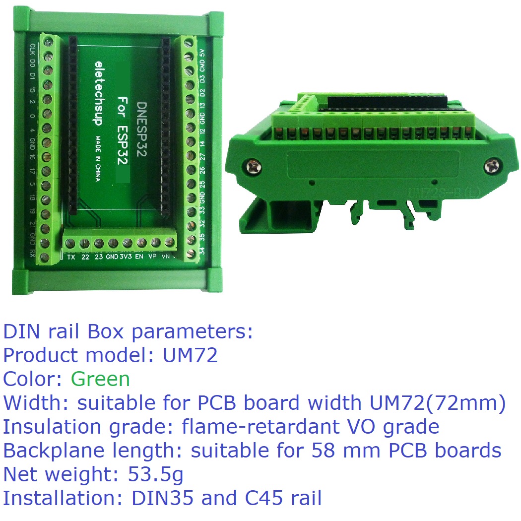 ESP32 DIN Rail Mount Screw Ter - Screw Terminal Block 评论和价格