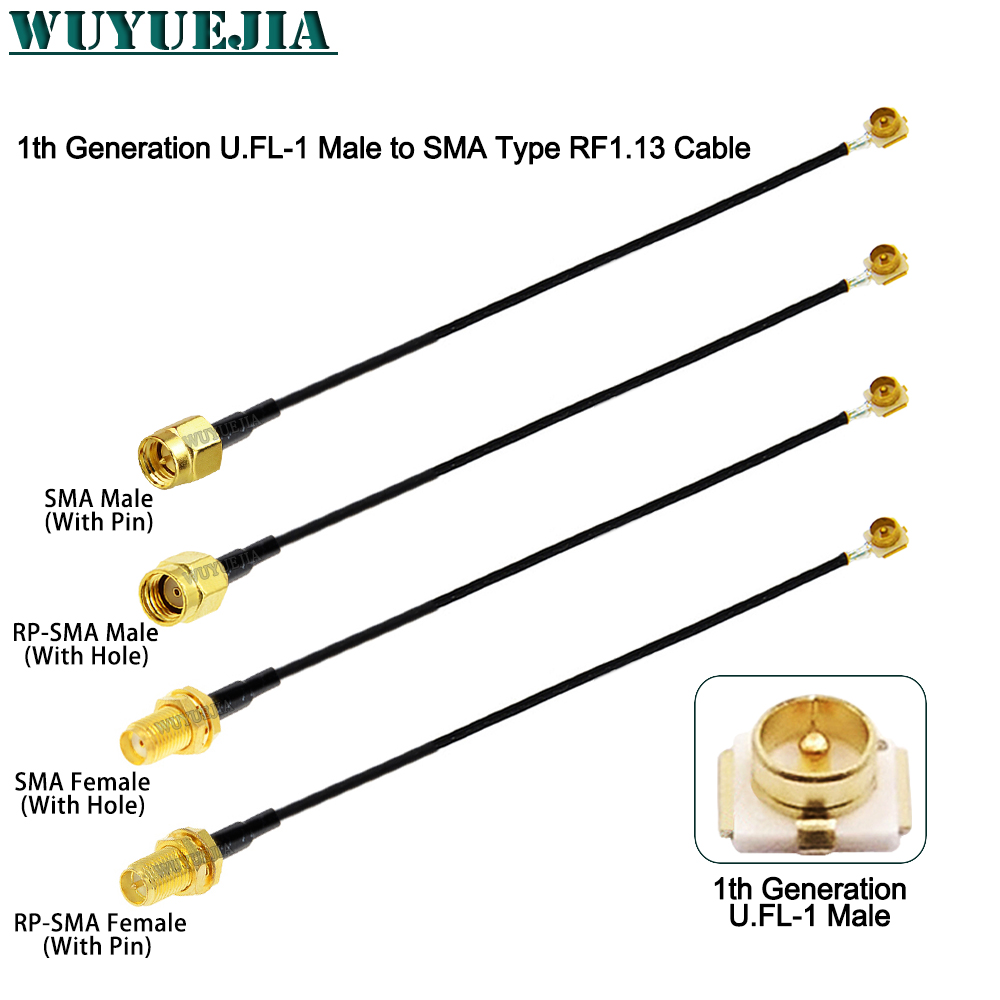 2Pcs SMA to U.F.L1 Line RP-SMA - Ipex Connector 评论和价格