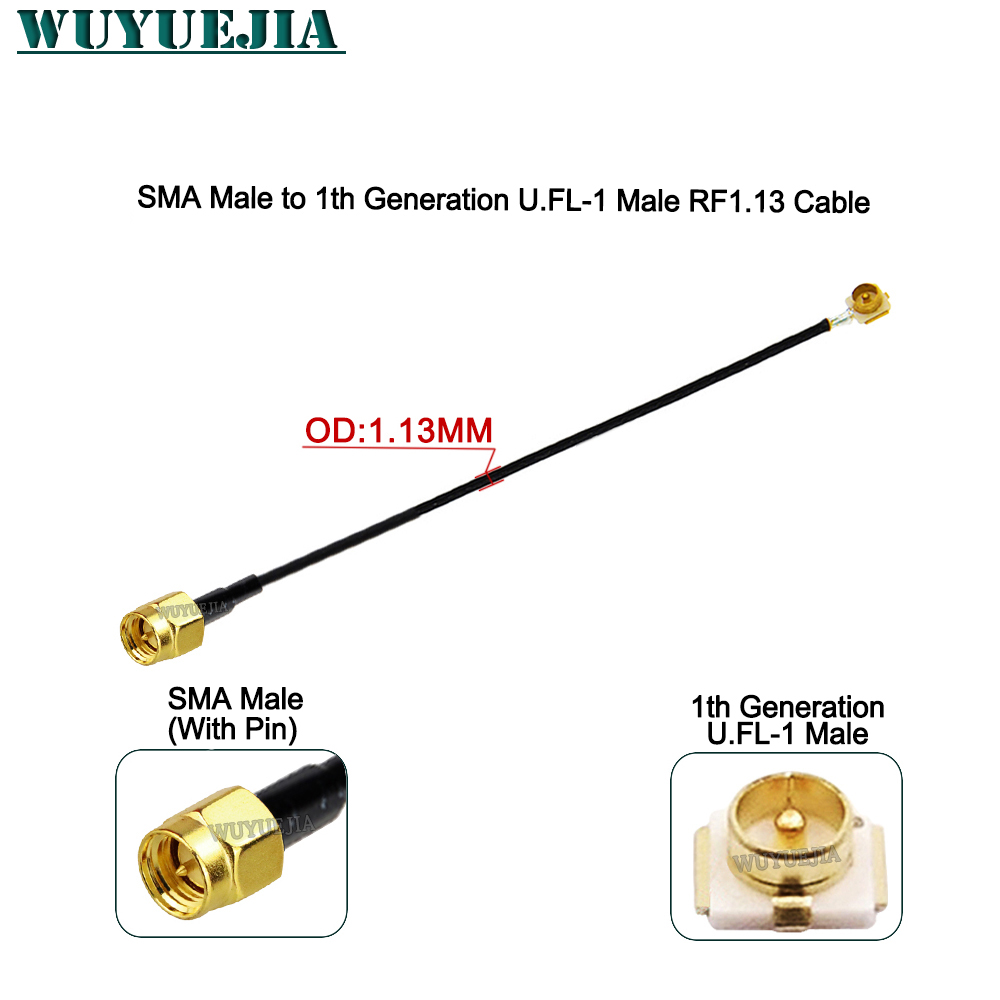 2Pcs SMA to U.F.L1 Line RP-SMA - Ipex Connector 评论和价格