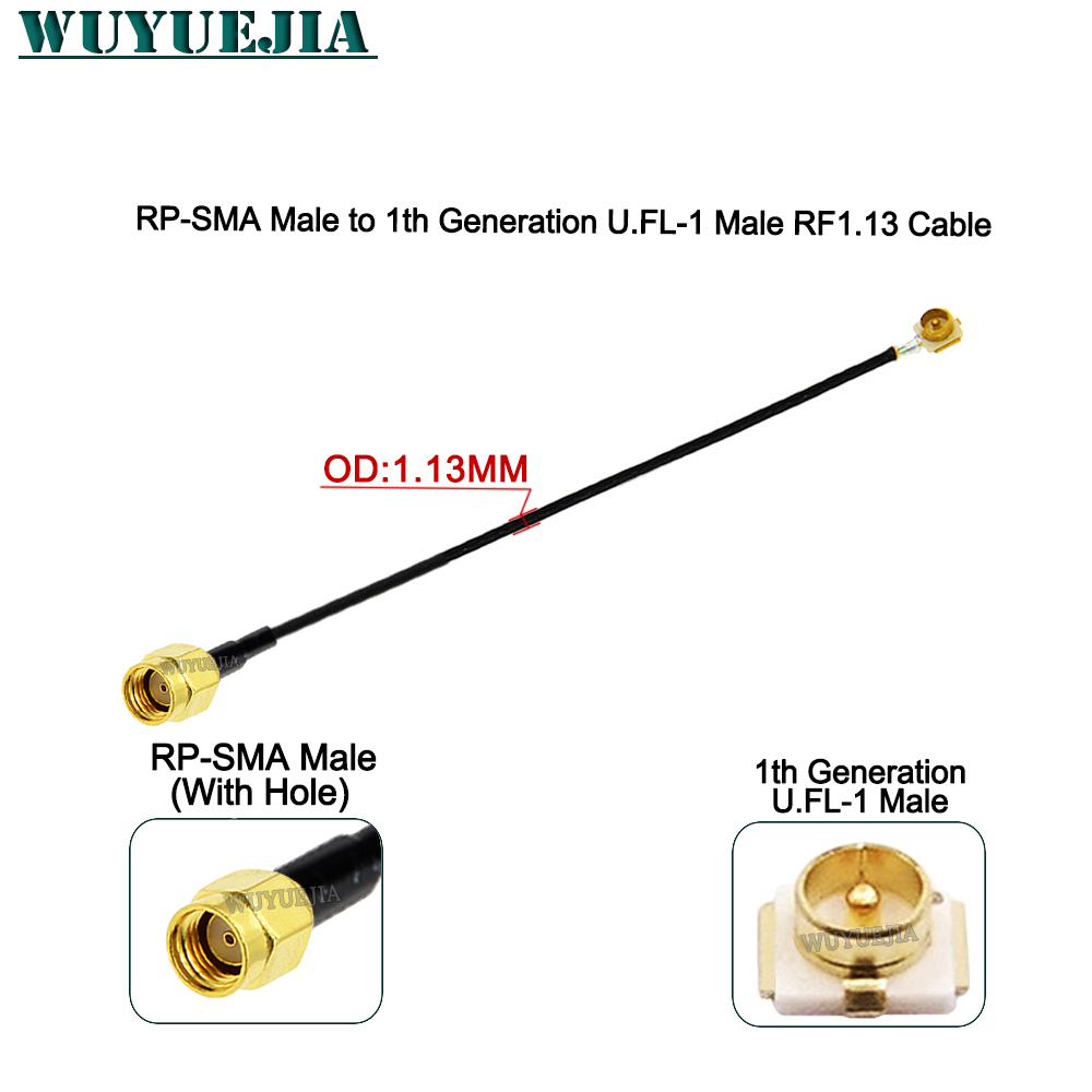 2Pcs SMA to U.F.L1 Line RP-SMA - Ipex Connector 评论和价格