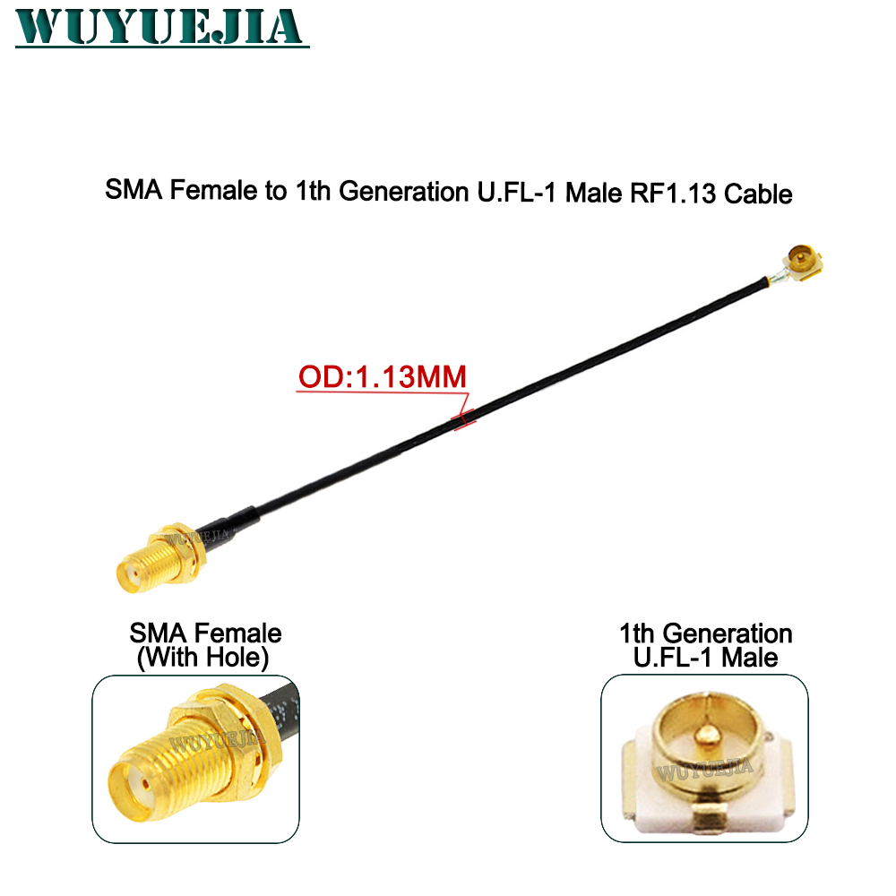 2Pcs SMA to U.F.L1 Line RP-SMA - Ipex Connector 评论和价格