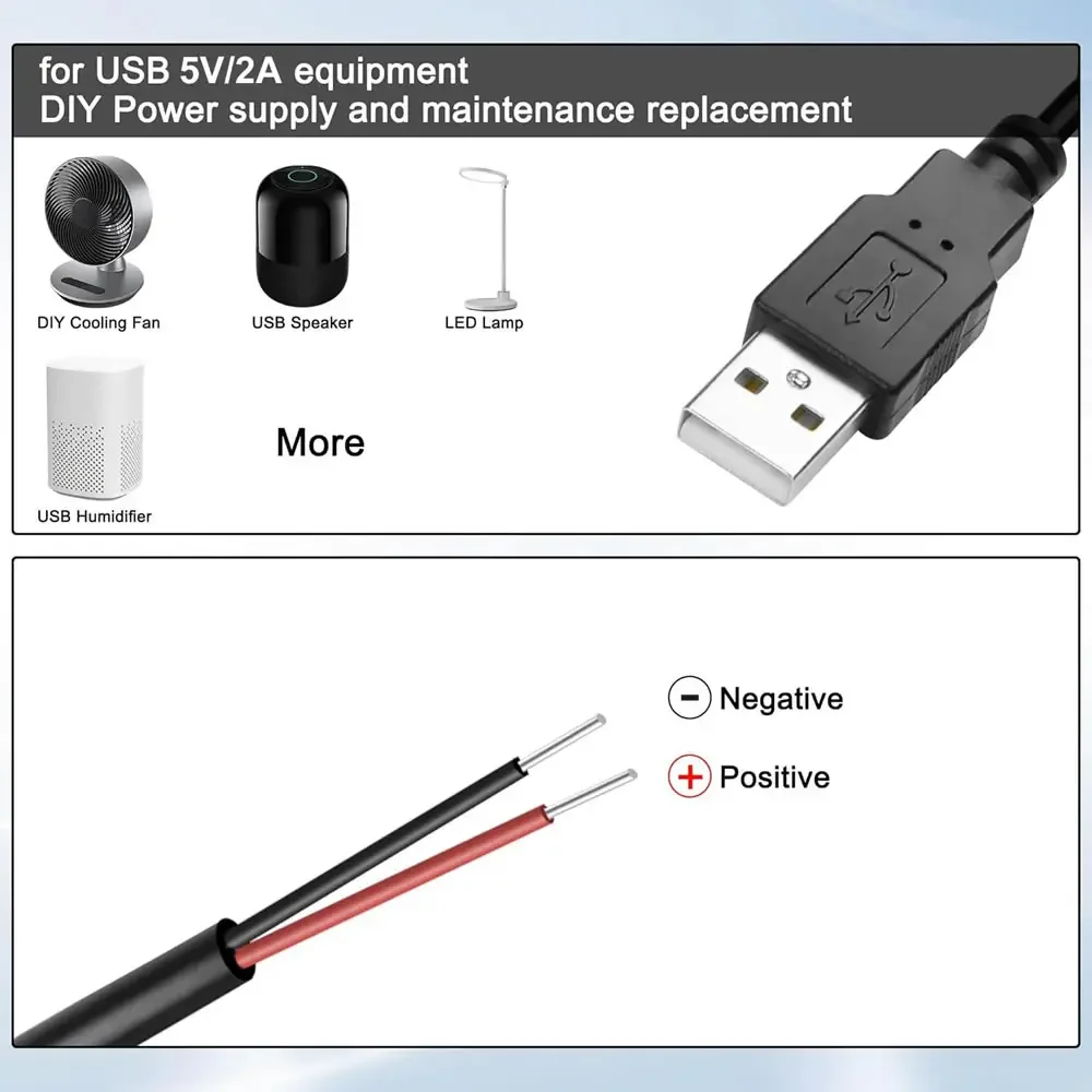 DC 2-pin USB Power Cable USB M - Ipex Connector 评论和价格