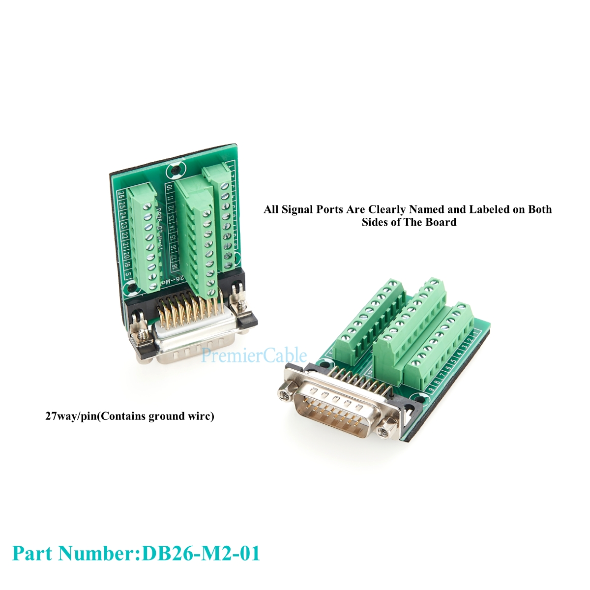 DB26 Male to Terminal Block Ma - Screw Terminal Block 评论和价格