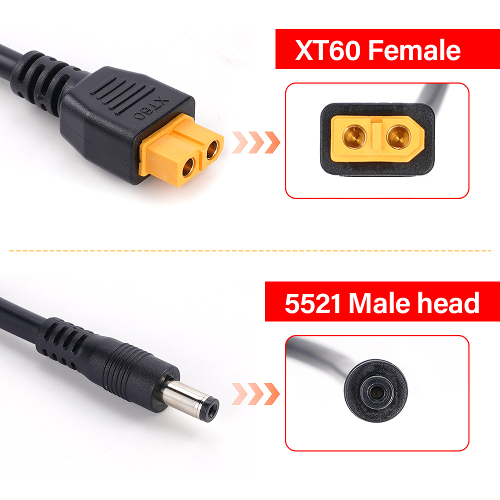 XT60 Female Connector To DC552 - Ipex Connector 评论和价格