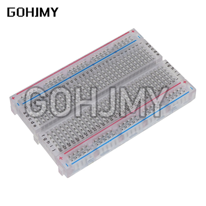 10pcs Transparent mini bread b - Breadboard 400 Point 评论和价格