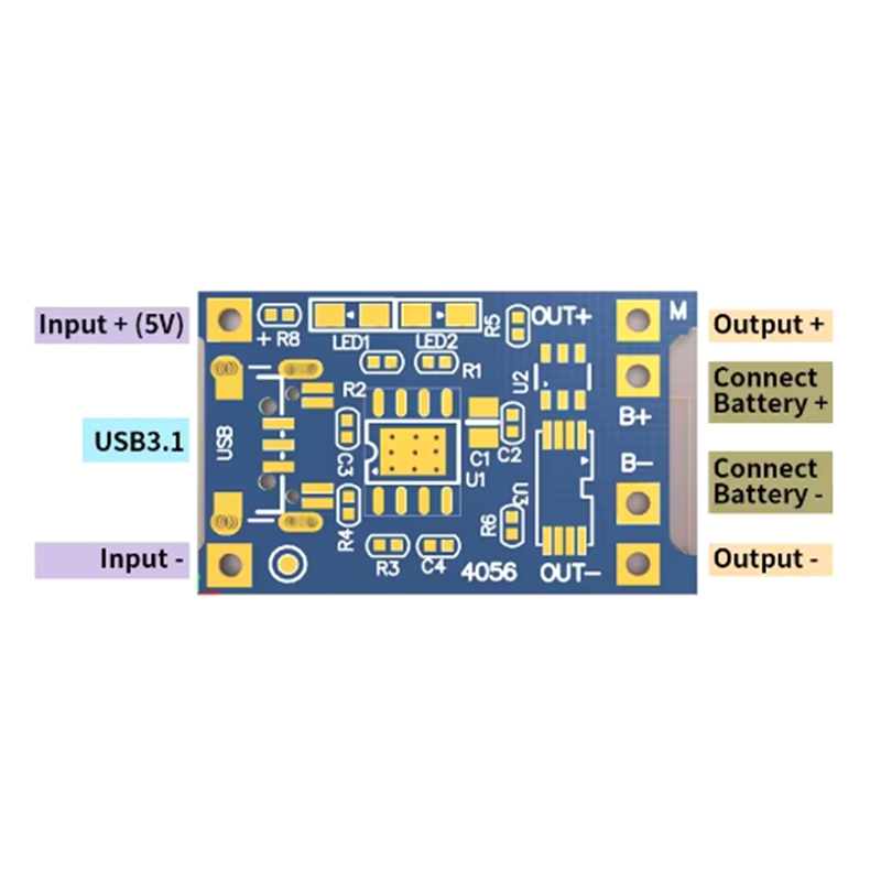 1-100PCS Type-c USB 5V 1A 1865 - Tp4056 Module 评论和价格