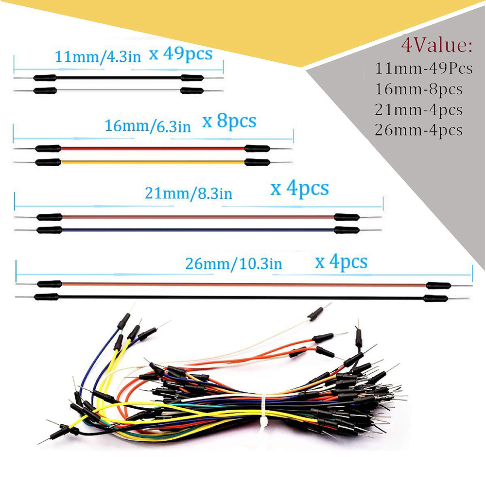 Breadboard Jumper Wire Kit wit - Breadboard 400 Point 评论和价格