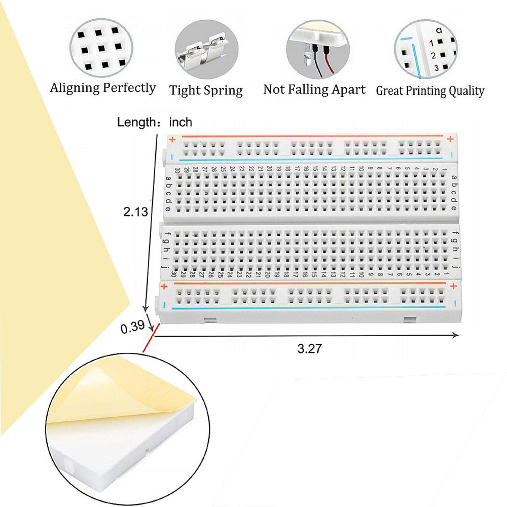 Breadboard Jumper Wire Kit wit - Breadboard 400 Point 评论和价格