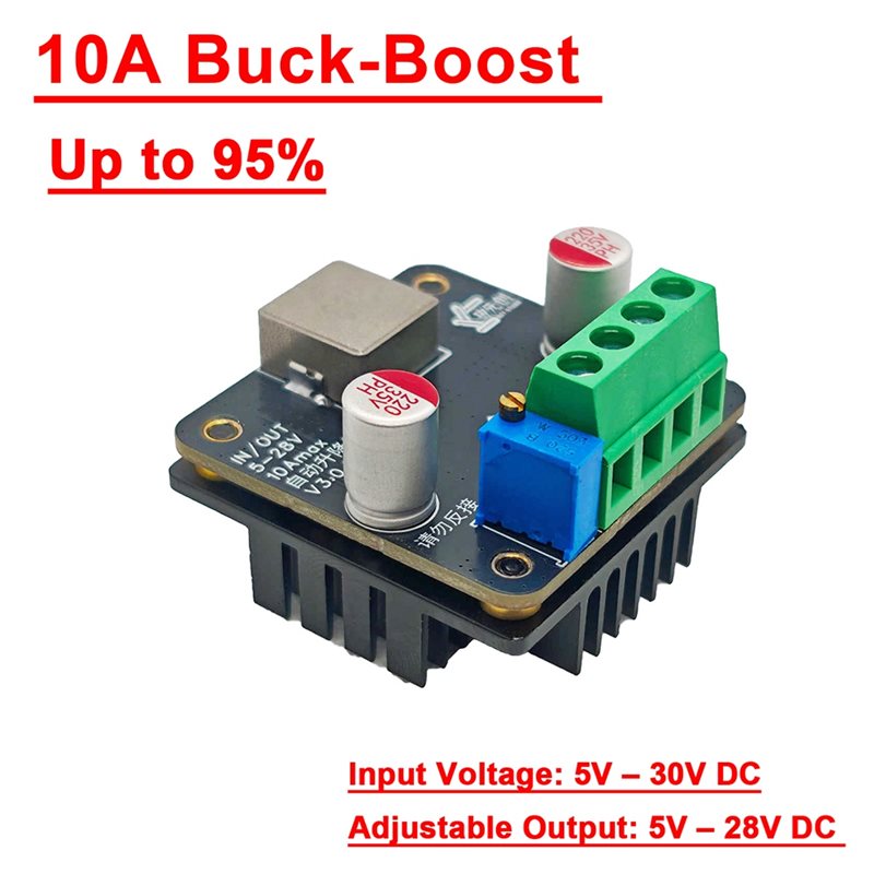 [B24B!】 10A DC-DC 5V-28V Buck- - Boost Converter 评论和价格