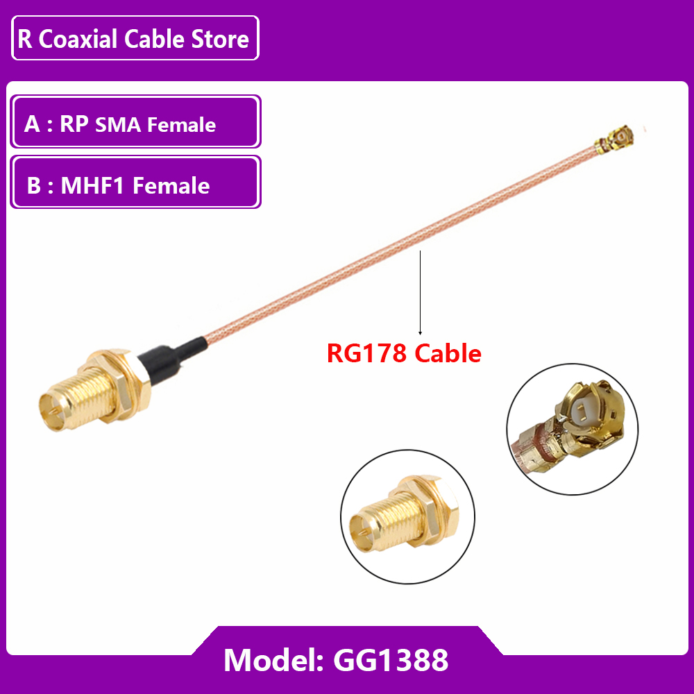 1PC UFL u.FL MHF Female to SMA - Ipex Connector 评论和价格